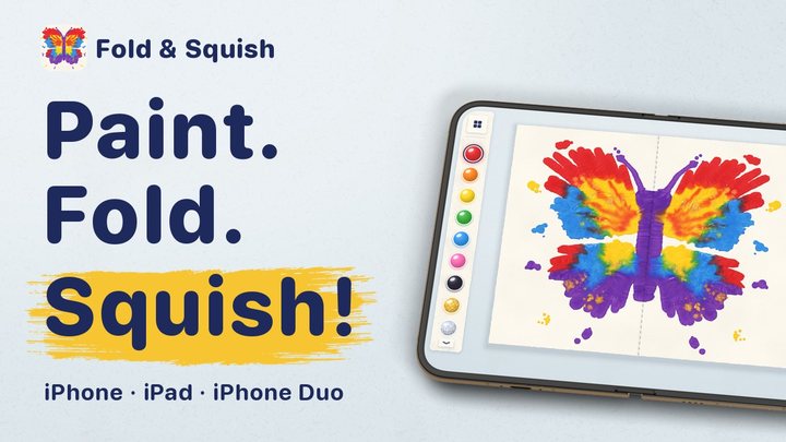 Key art: Paint. Fold. Squish!